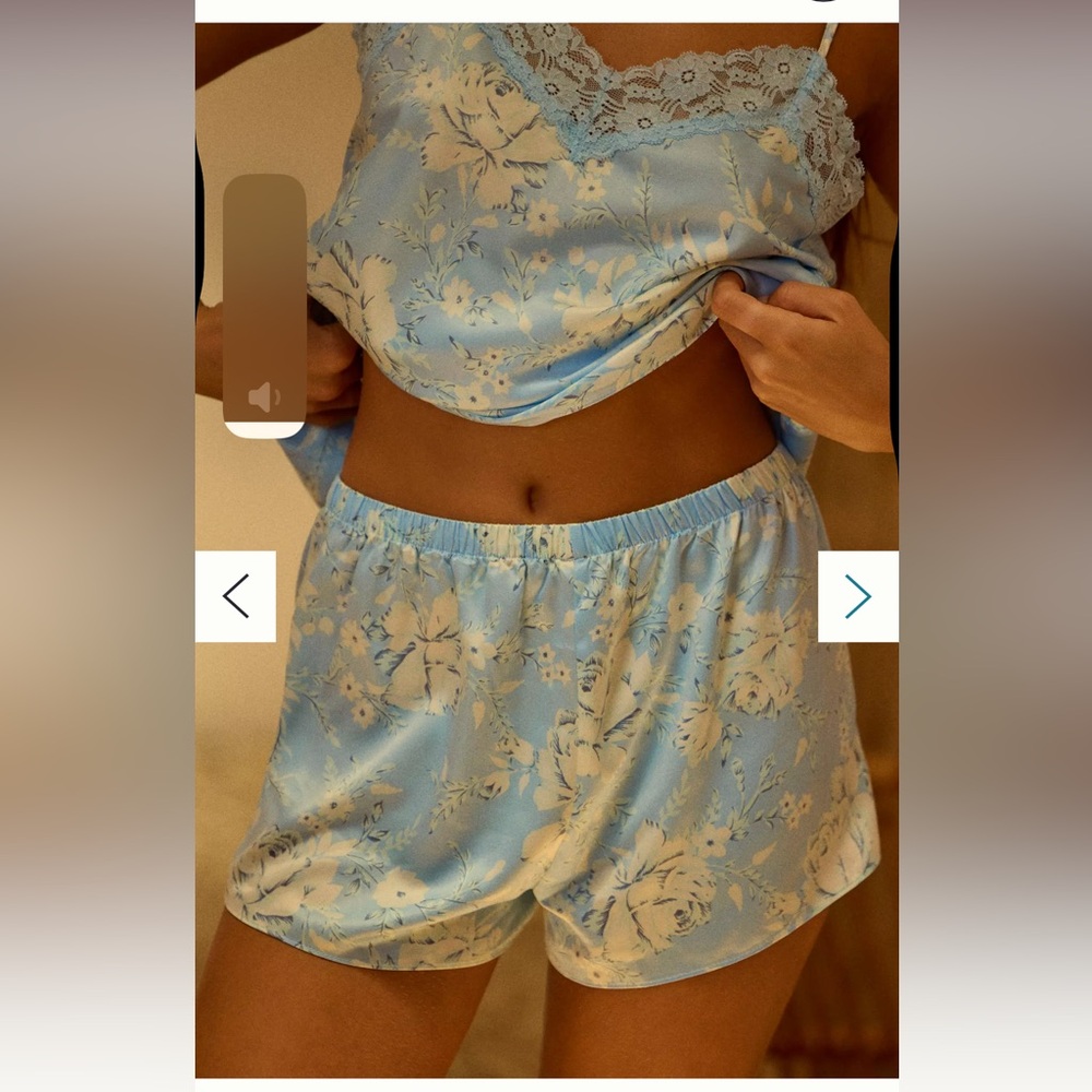 Anthropologie Flora Nikrooz Sabrina pajamas & robe travel set - Picture 3 of 7